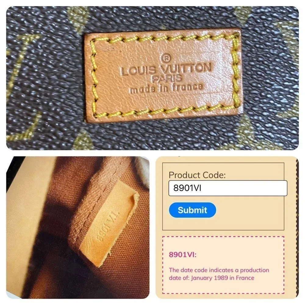 LOUIS VUITTON Monogram Saumur 35 Shoulder/Crossbody Bag 💼 8901VI - Picture 6 of 16